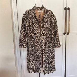 SALE * LEOPARD COAT BY CHICOS VERY NICE  SIZE 2/10/12 BIN